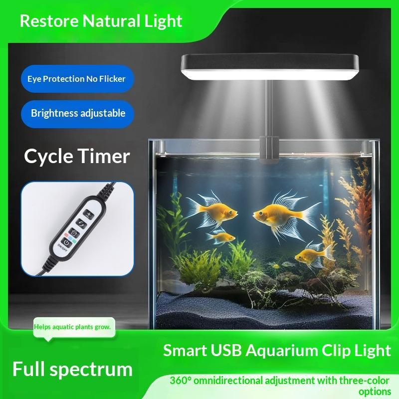 Planted Aquarium Cycling - Led waterdichte aquariumlamp 360 graden verstelbare