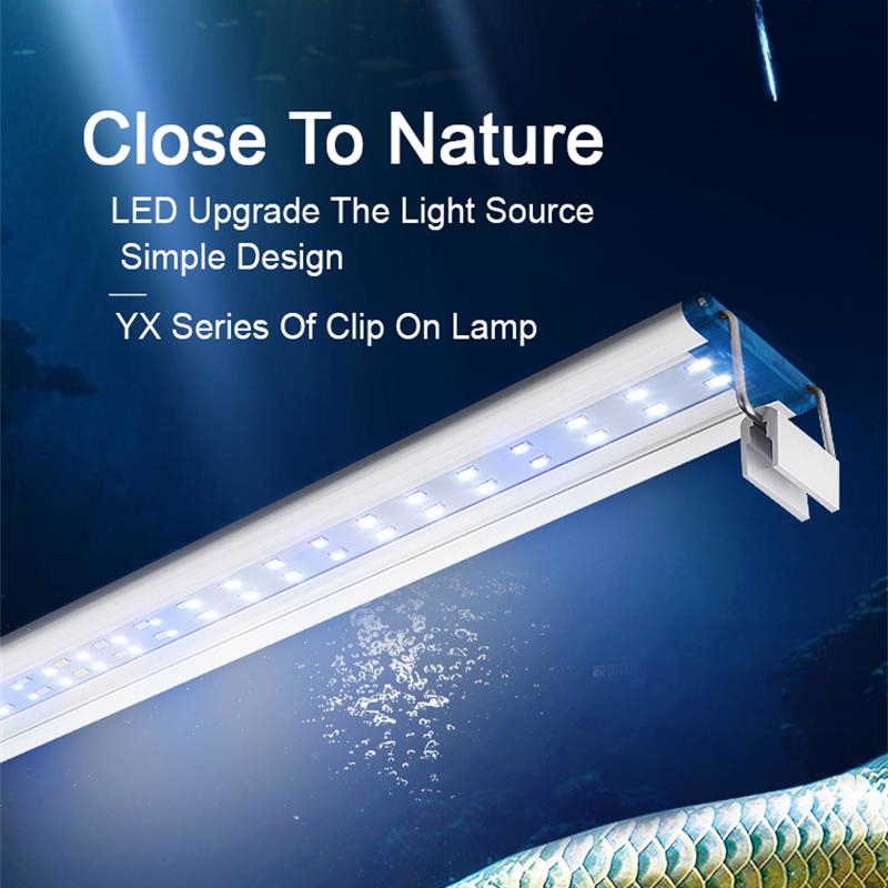 Aquarium Plant In Pot - Extensible Waterproof Clip on Lamp voor