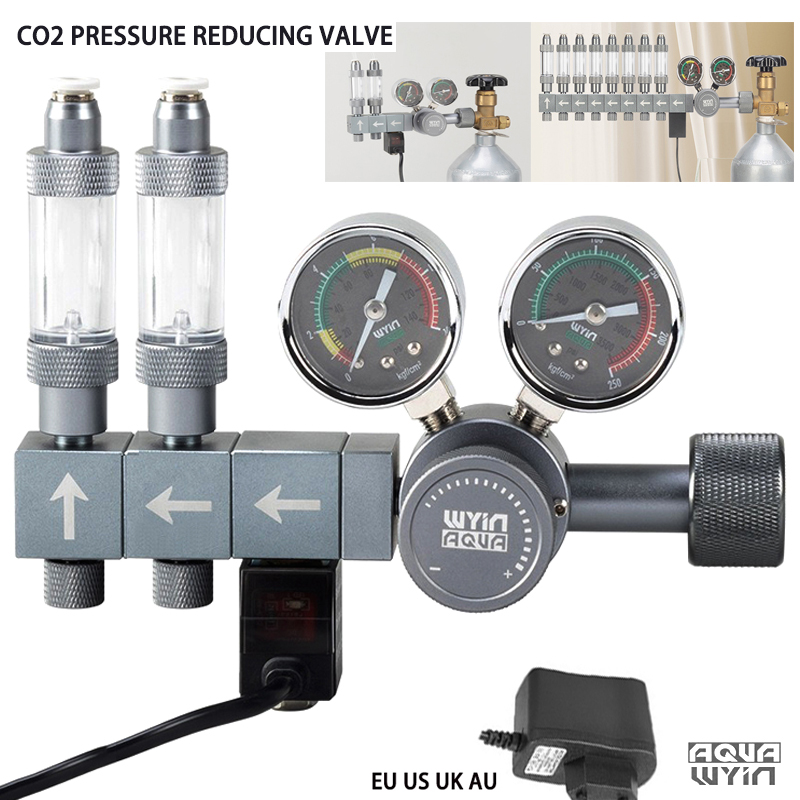 Co2 Regulator Dual Stage - Aquarium DIY CO2-regelaar Dubbele trapdrukregelklep CO2