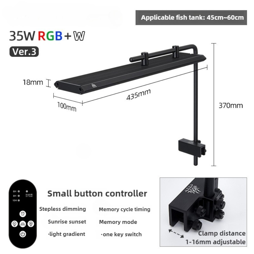 Planted Aquarium Cycling - LED Aquarium Licht Zonsopgang Daglicht Maanlicht
