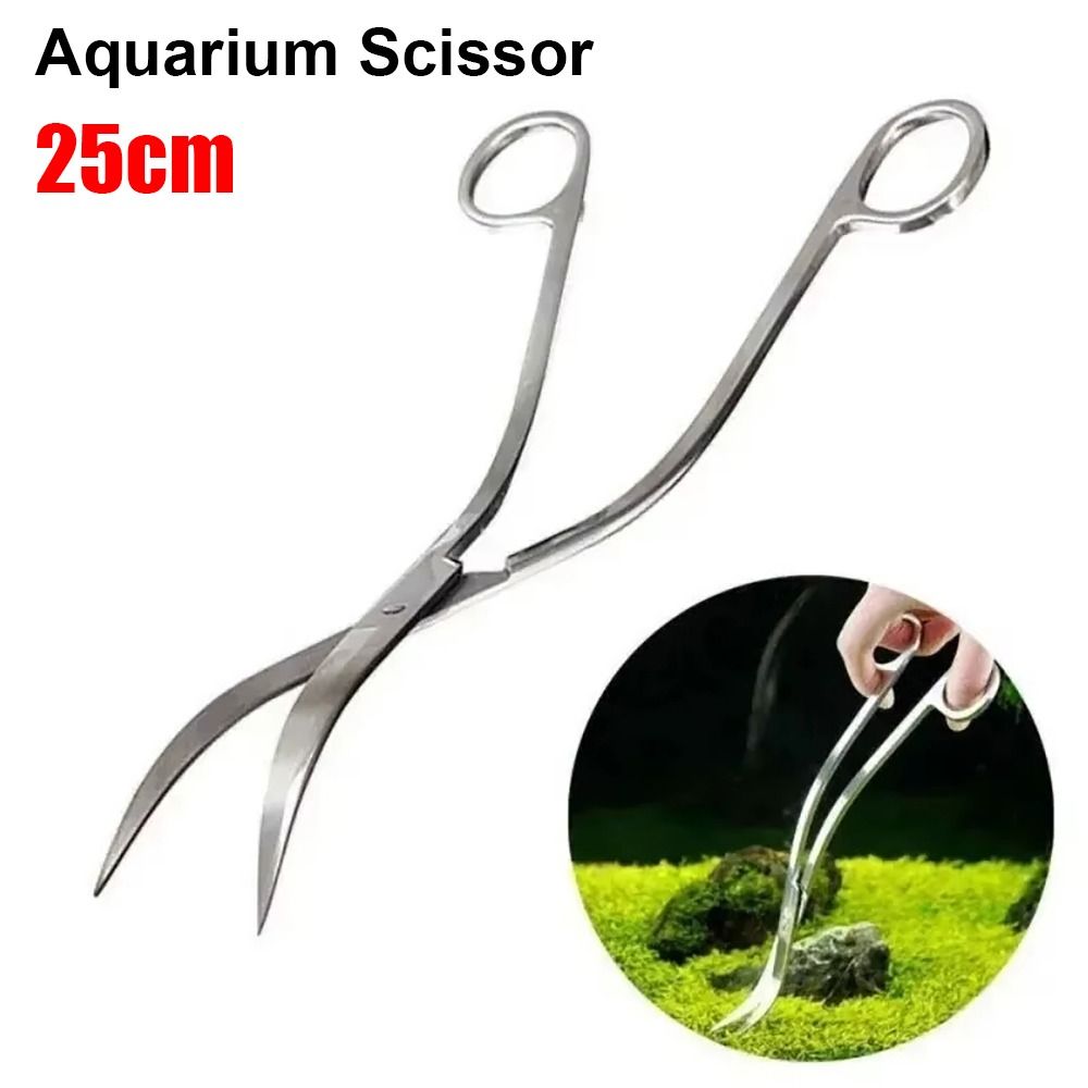Aquarium Plant Grass - 1 Stuks RVS Aquarium Schaar Recht