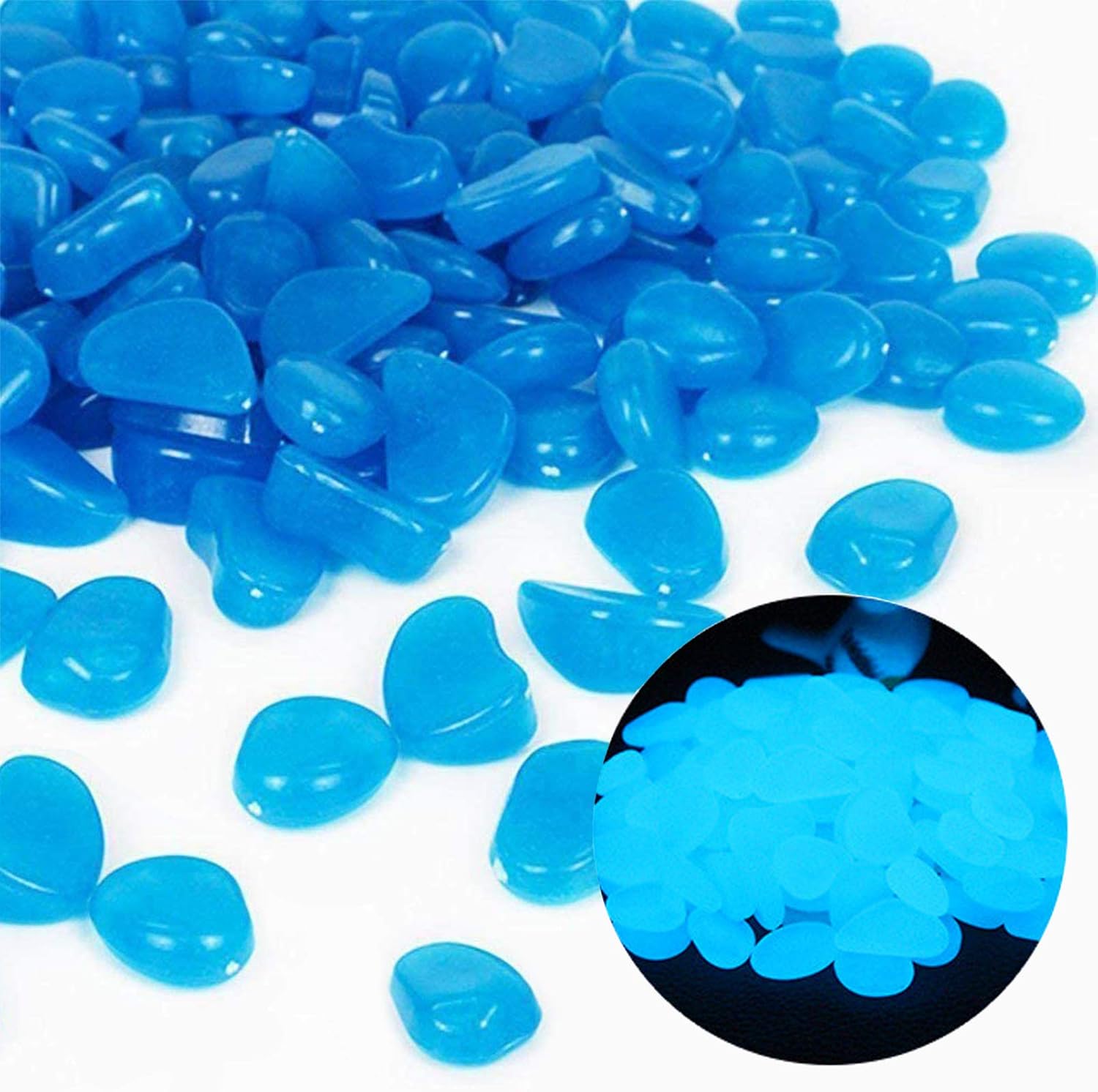 Aquarium Plants - Aquarium Rotsen Glow Blue Kiezels voor