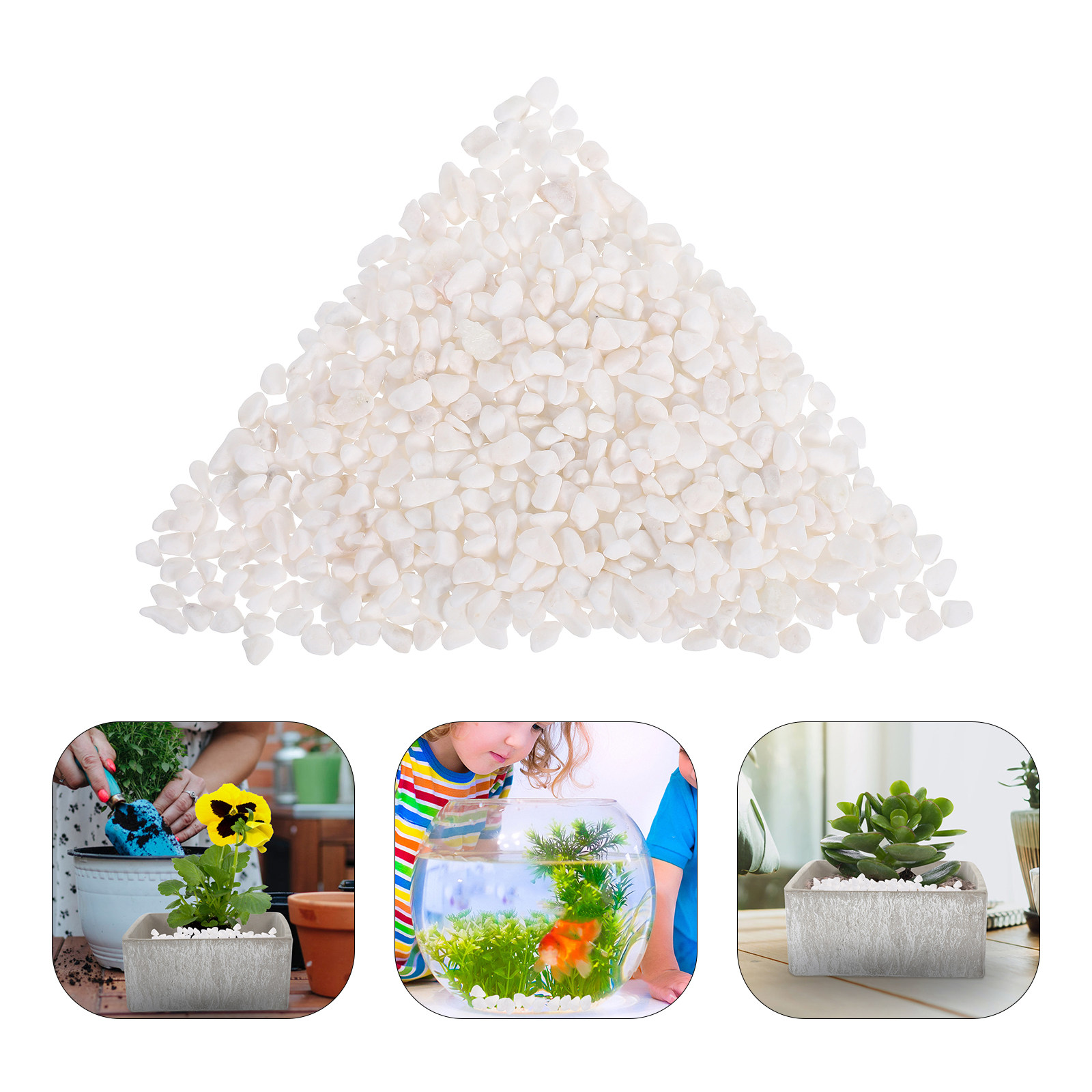 Planted Aquarium With Gravel - Natuurlijk Grind Decoratieve Stenen 250G Aquariumgrind