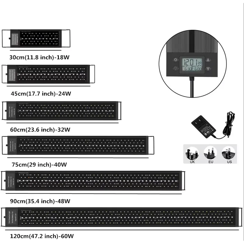 Planted Aquarium Hours - LED Aquariumverlichting 45cm 24W met timer