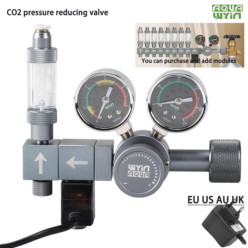 Aquarium DIY CO2-regelaar, dub - Co2 Regulator Dual Stage recensie en prijs