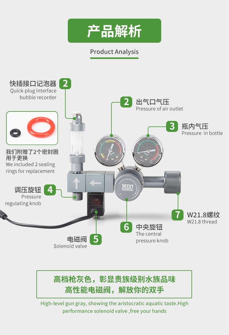 Aquarium CO2-regelaar Dubbele  - Co2 Regulator Dual Stage recensie en prijs