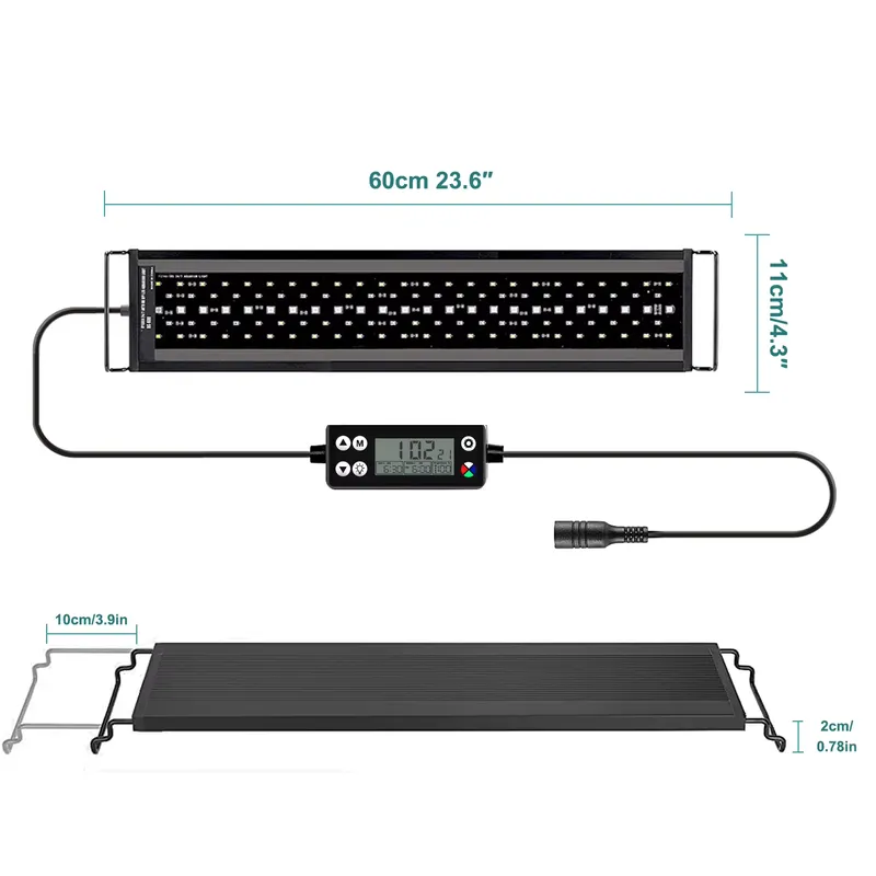 Nieuwe 60cm Full Spectrum LED  - Planted Aquarium Hours recensie en prijs