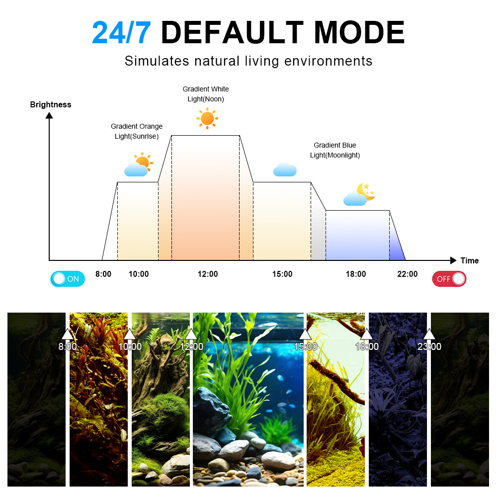 24/7 Lichtcyclus Visbak LED-la - Planted Aquarium Cycling recensie en prijs