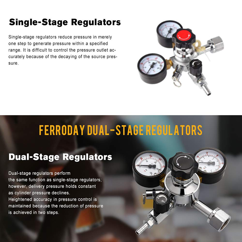 Dual Gauge CO2 Tapbier Regulat - Co2 Regulator Dual Stage recensie en prijs