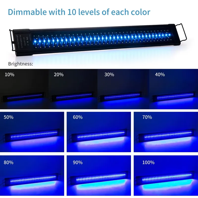 48W IP68 LED Aquariumverlichti - Planted Aquarium Hours recensie en prijs